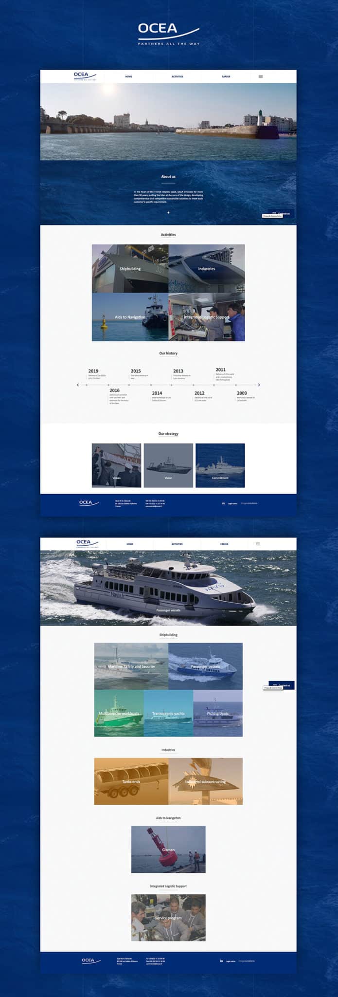 Ocea site web
