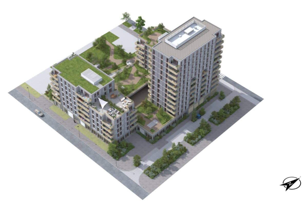 Maquette orbitale 3D Immobilier