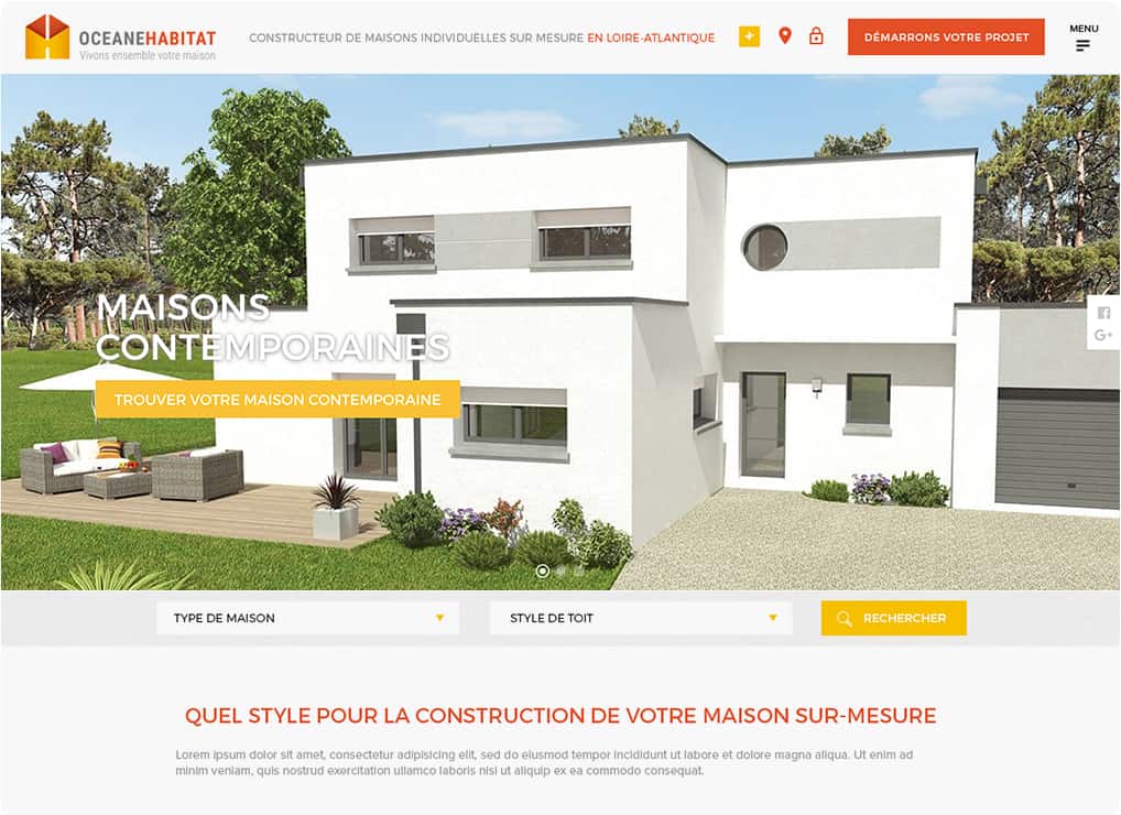 plan de maison oceane habitat